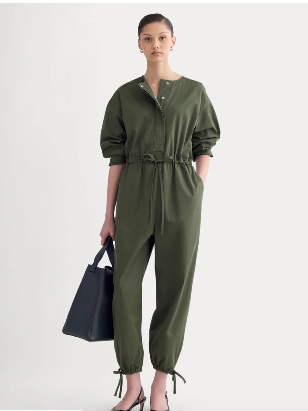 Everlane Drawstring-Waist Jumpsuit